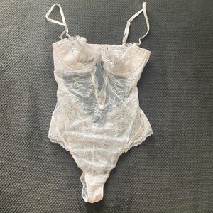 Victoria Secret Lace lingerie piece. Size 36/C. Color White.